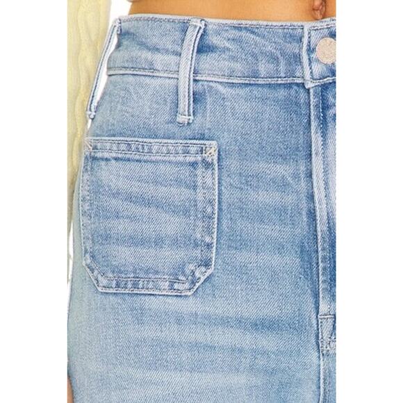 Brand New Mother The Hustler Patch Pocket Ankle Jeans in Tune In, Tune Out 27” - Picture 6 of 9